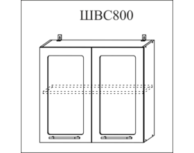 Корпус  верхний стекло ШВС 800 h-920мм
