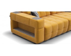 Босс ХО Макс диван Велюр Монолит желтый
