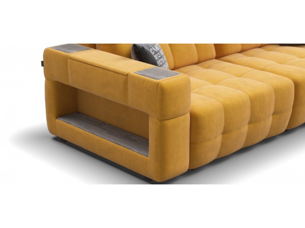 Диван BOSS.XO MAX велюр Monolit маст / WOOD Rock