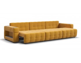 Босс ХО Макс диван Велюр Монолит желтый