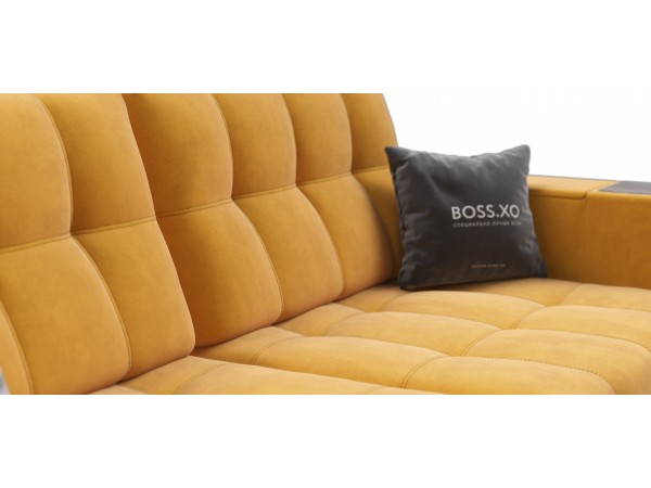 Диван BOSS.XO MAX велюр Monolit маст / WOOD Rock