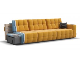 Босс ХО Макс диван Велюр Монолит желтый