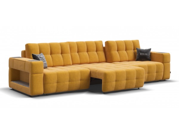 Диван BOSS.XO MAX велюр Monolit маст / WOOD Rock