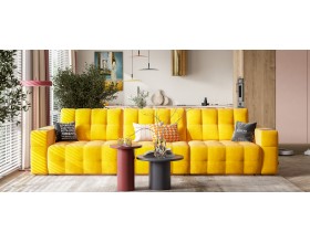 Босс ХО Макс диван Велюр Монолит желтый