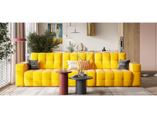 Диван BOSS.XO MAX велюр Monolit маст / WOOD Rock