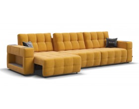 Босс ХО Макс диван Велюр Монолит желтый