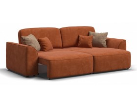 Кинг диван Велюр Алькантара оранж