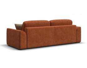 Кинг диван Велюр Алькантара оранж