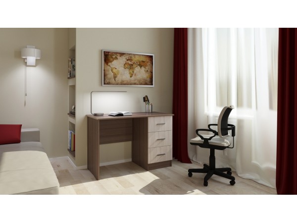 Письменно-компьютерный стол ПКС-3  Шимо темный-Шимо светлый