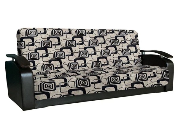 Диван Антуан (рогожка кубики коричневые/кожзам коричневый) Диван Антуан (рогожка кубики коричневые/кожзам коричневый)