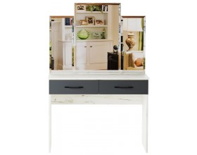 Туалетный столик Беатрис Крафт белый-Антрацит