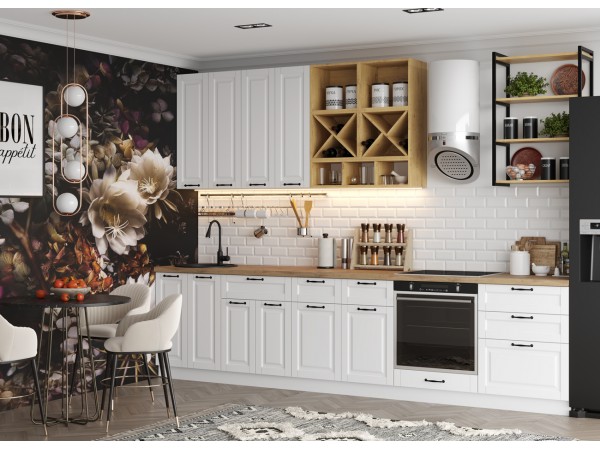 Кухня Вариант фасада Гарда Белый Эмалит