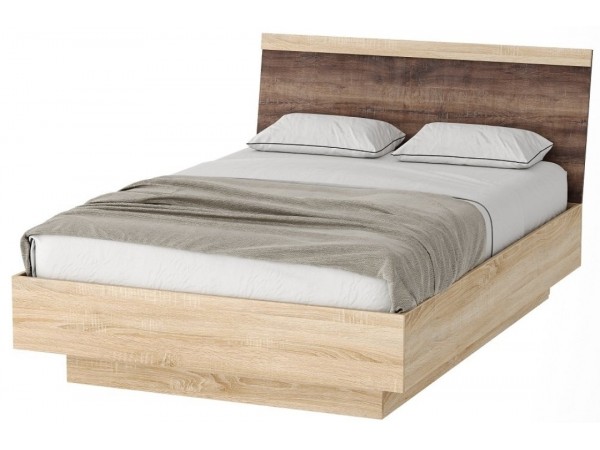 СОНАТА Кровать КРС-1600 с ПМ сонома/сакраменто