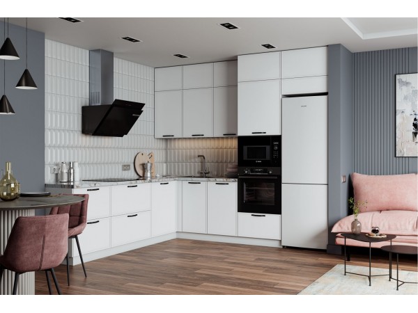 Модульная кухня Марта белый скин 2,2*2,7 м 