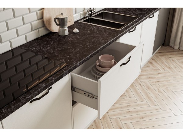 Модульная кухня Марта белый скин 2,2*2,7 м 