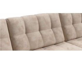 Босс Макс угловой диван Велюр Алькантара пепел