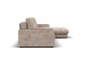 Босс Макс угловой диван Велюр Алькантара пепел