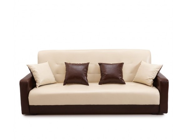 Диван Аккорд бежевый комби