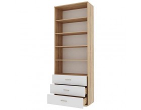 ИТАЛИЯ Шкаф ШК3Я-800 Сонома-Белый глянец