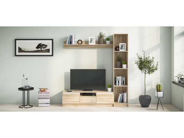 Полка навесная Сплит 140 Сонома