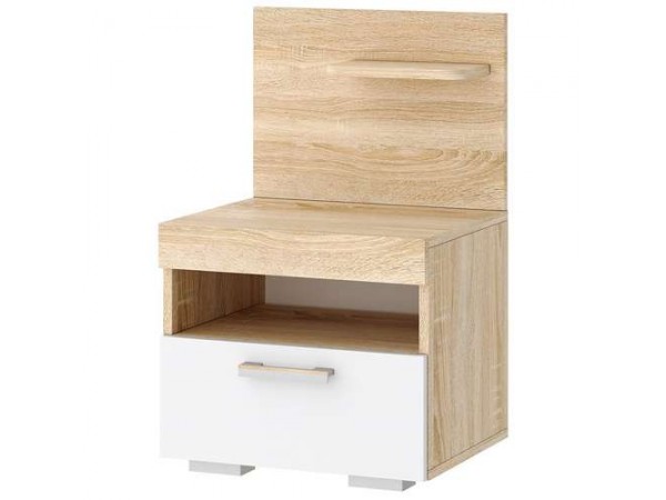 Тумба прикроватная Соната ТС-450 Сонома-Белый глянец Тумба прикроватная Соната ТС-450 Сонома-Белый глянец