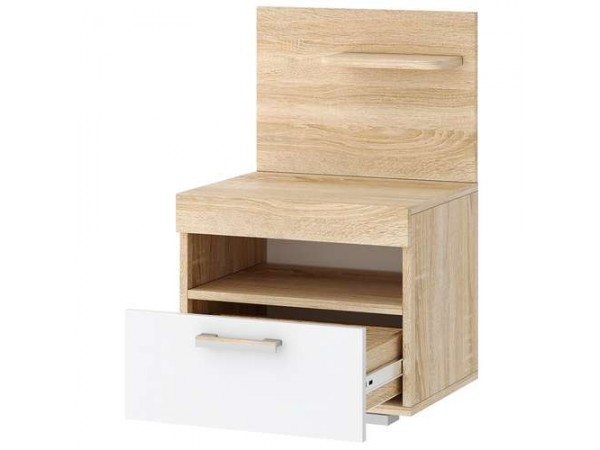 Тумба прикроватная Соната ТС-450 Сонома-Белый глянец Тумба прикроватная Соната ТС-450 Сонома-Белый глянец