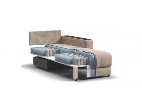 Босс кресло-кровать Велюр Алькантара пепел