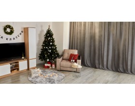 Босс кресло-кровать Велюр Алькантара пепел