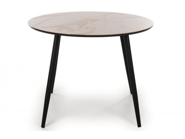 Стол обеденный "Милтон" ЛЕОНАРДО/Черный