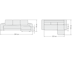 Босс ХЛ угловой диван Велюр Монолит зелёный