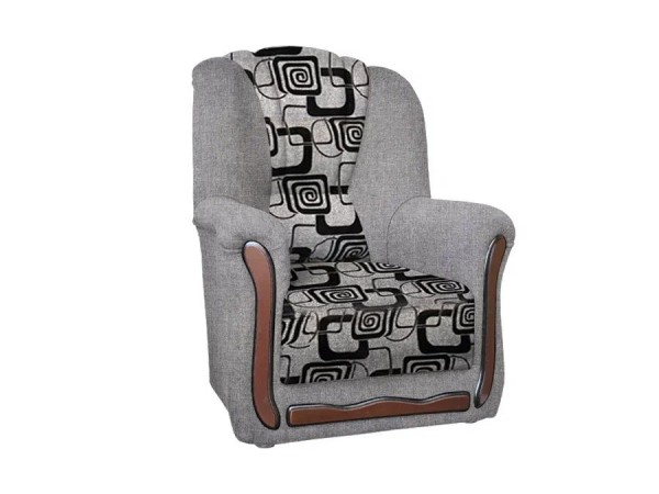 Анна-1 кресло (рогожка серая/кубики) Анна-1 кресло (рогожка серая/кубики)