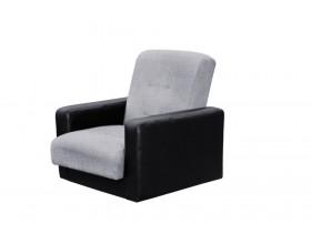 Кресло Лондон рогожка серая (комби)