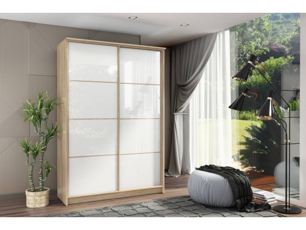 Шкаф-купе Байкал-2 СТЛ.268.11 Дуб сонома/Белый глянец Шкаф-купе Байкал-2 СТЛ.268.11 Дуб сонома/Белый глянец