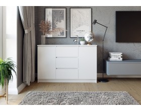 МС Мори комод МК 1200.3 Белый