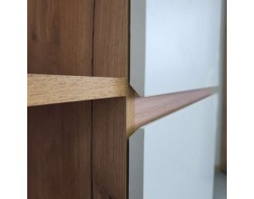 Гостиная "ГРЕТТА" композиция №4 Дуб Крафт золотой - Белый