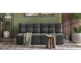 Денди Мини диван Велюр Монолит серый