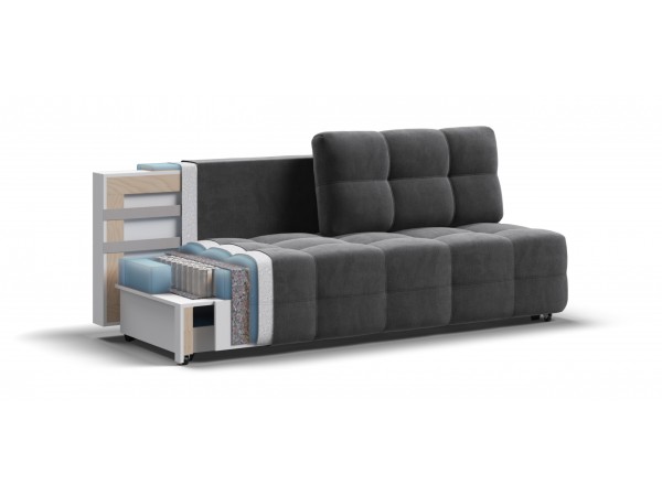 DANDY Mini SE диван велюр Monolit серый