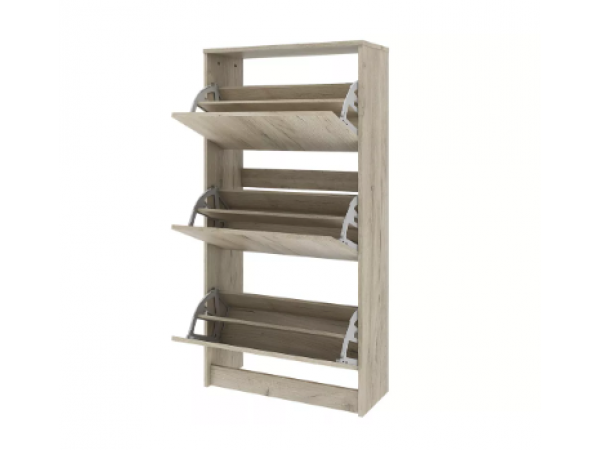 Лофт 117.13 Тумба для обуви 3 фасада Дуб крафт серый