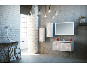 Зеркало Romb 90 White