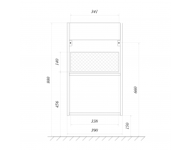 Тумба Ноктюрн 40П 1д, мдф, Белый глянец