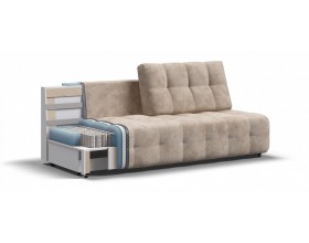 Босс Мини диван Велюр Алькантара пепел