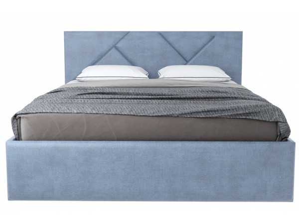 Кровать Лима 1,6 серо-голубая Velutto 12 (Велюр) Кровать Лима 1,6 серо-голубая Velutto 12 (Велюр)