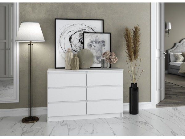 МС Мори комод МК 1200.6/4 Белый