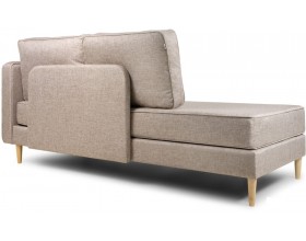  Кушетка Динс ,правый,серая рогожка НПБ