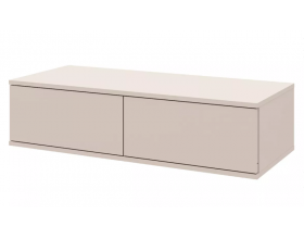 Лаура 464.15 Тумба 2 ящика (99х24,8х41,4) Кашемир серый