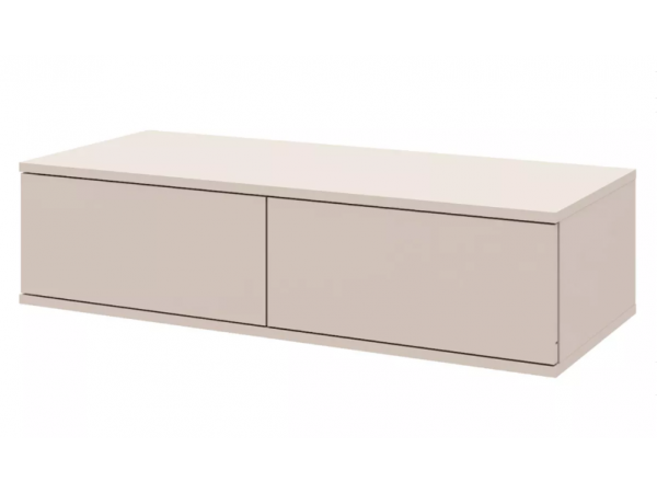 Лаура 464.15 Тумба 2 ящика (99х24,8х41,4) Кашемир серый