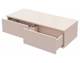 Лаура 464.15 Тумба 2 ящика (99х24,8х41,4) Кашемир серый
