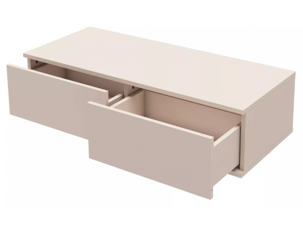 Лаура 464.15 Тумба 2 ящика (99х24,8х41,4) Кашемир серый