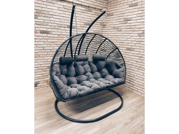 Подвесное кресло кокон Фэмили Премиум Зигзаг (трёхместный)