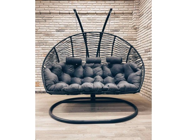 Подвесное кресло кокон Фэмили Премиум Зигзаг (трёхместный)